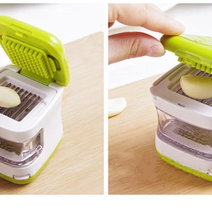 Multifunction Vegetable Dicer Garlic Presser Crusher Plastic Eco Friendly Ginger Slicer Mincer Chopper Kitchen Gadget for Salad