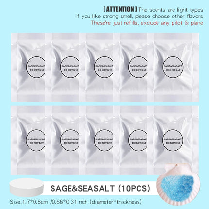 Just Refills No Plane & Pilot! dog bear car air freshener vent replacement tablets solid fragrance aroma perfume pads supplement