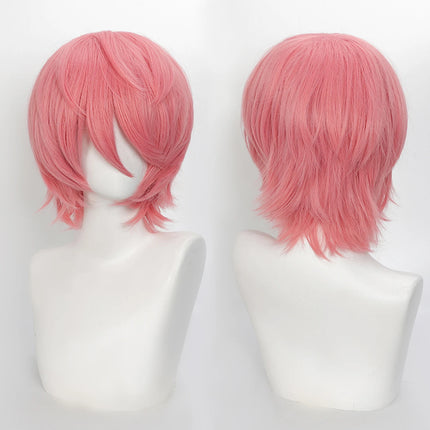 Cospaly Wigs Unisex Anime Wig 12cm/ 4.7 Inch Short Hair Wig Universal Costume Synthetic Wig with Bangs + Cap,for Party Festivals