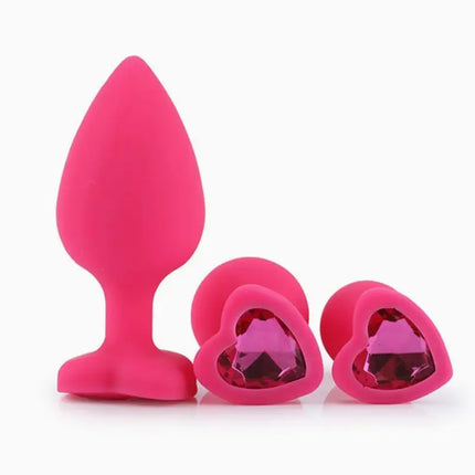 【AD】Metal Anal Plug Heart Crystal Beginner To Expert Butt Plug Adult Toy Tail Female/Male Dildos Sex Toys Couples Adults Game