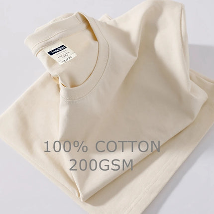 Customize 100% Cotton Men's T-Shirt Unisex Personalized Crewneck Top Tee Workwear Design Brand Logo Print Clothes Team Clothing
