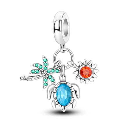 Charm Hot Sales 925 Sterling Silver Charms Beads CZ pave Round Charms Fit Original Bracelet Necklace Charms Jewelry Gift DIY
