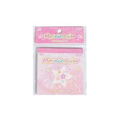 Starstorm 24 Sheet Holographic & Matte Mini Sticker Book 8x8cm Aesthetic Journaling Supplies Planner Scrapbooking Deco Stickers