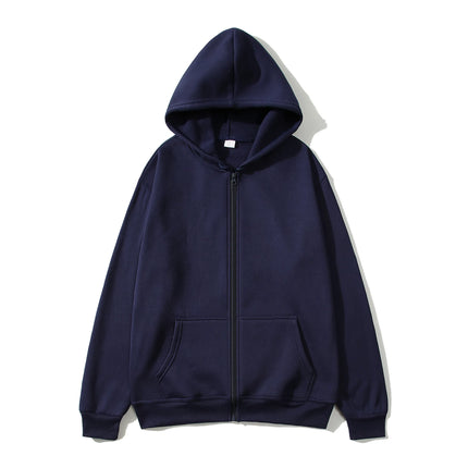 2025 Fashion Casual Black Grey Blue Zipper Hoodie Hip Hop Street Sweatshirt Skateboarding Men/Women Hoodie Men's Hoodie