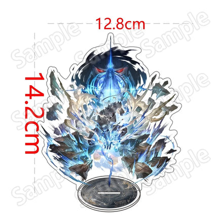 Fullmetal Alchemist 15cm Acrylic Stand Keychain Edward Elric Roy Mustang Double Sided HD Desk Decor Fan Gift
