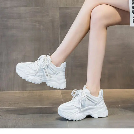 Women's Shoes Casual Shoes Spring Sneakers Platform Woman-shoes Tennis Female Fashion Thick Sole 2024 Roses Trainers Increased I