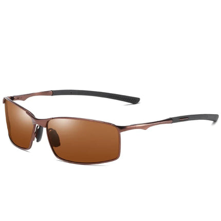 Anti-Glare Square Myopia Sunglasses Men Polarized Fashion Metal Driving Prescription Sun Glasses For Male 0 -0.5 -0.75 To -6.0