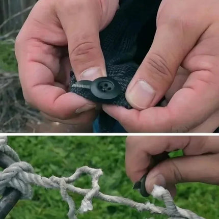 Convenient and durable button shaped foldable portable outdoor knife, concealed outdoor escape knife