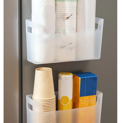 WORTHBUY Multifunctional Cabinet Plastic Storage Rack Punch-Free Wall-mounted Storage Organizer For Kitchen Storage Shelf