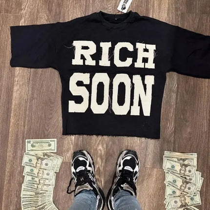 2025 Summer Fashion Retro Letter Embroidery Casual Loose T-shirt Men Y2k Street Goth Punk Oversized Short-sleeved Top Women