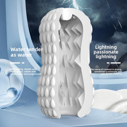 Male Masturbator Cup Portable Penis Trainer Penis Massage Adult Sex Toys Stretchy Silicone Vagina Egg Vacuum Pocket Cup for Men