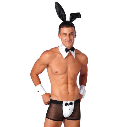 Sexy Naughty Bunny Cosplay Lingerie Set Mens Waiter Underwear Erotic Outfits Maid Porno Costumes Sexy Night Club Dance Uniform