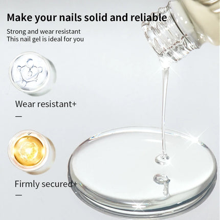 RS NAIL Crystal Top Coat Long Lasting Soak Off No Wipe UV Gel Varnish Polished-free Base Gel Shining Clear High Gloss Top Coat