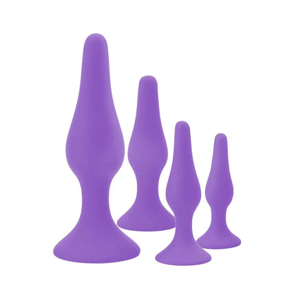 4 Sizes Silicone Dildo Sucker Anal Butt Plug Unisex Wearable Stopper Adults Sex Toys for Men Women Prostate Trainer Massager
