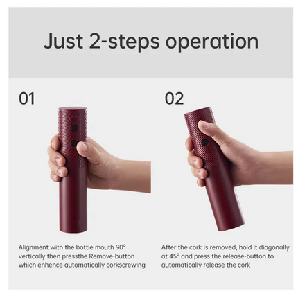 HIM-Red Wine Electric Bottle Opener Corkscrew Automatic Wine Opener Vacuum Wine Stopper Decanter For Bar Kitchen