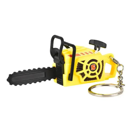 Mini Chainsaw Keychain Stress Relief Toy for Keys Backpack Bag Realistic Chainsaw Toy Funny Gadget Chainsaw Key Ring Gift