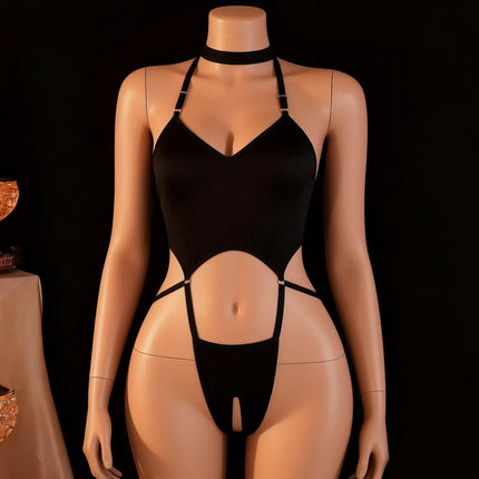 Erotic Bras Underwear Woman Sexy Backless Teddy Bodysuit Halter Crotchless Hot Bikini Lingerie For Cosplay Revelry Night Outfits