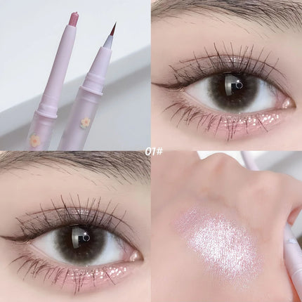 Double Head Aegyo Sal Eyeliner Liquid Down To Shadow Pencil Eye Highlighting Eyeshadow Stick Natural Big Eye Makeup Gel Pen
