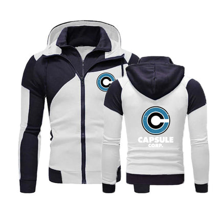 Japanese anime 2025 Men's New Patchwork Sweatshirts Hoodies Zip Pullover Handsome Cotton Clothing Jackets Coat Tops