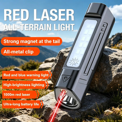Ultra Bright LED Flashlight New Infrared Rechargeable Waterproof Torch with Pen Clip Magnetic Outdoor Camping Emergency Lanterna