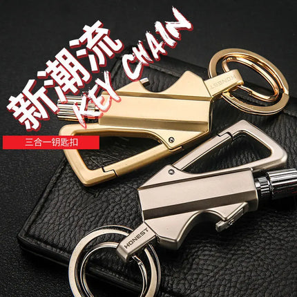 2026 New Multifunctional Match Kerosine Lighter Keychain Outdoor Waterproof Portable Igniter Smoking Accessories Gift Wholesale