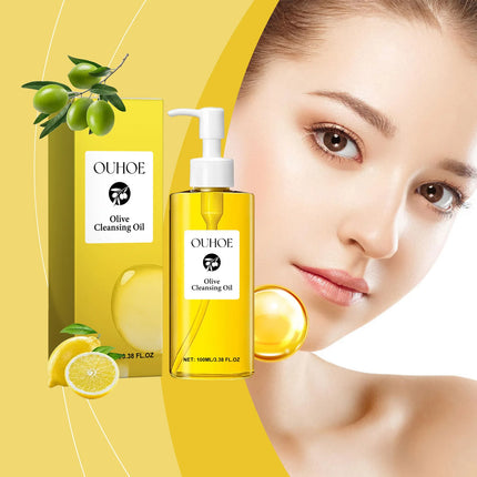 OUHOE Gentle Cleansing Oil for Sensitive Skin Deep Cleanse Eye Face & Lip Makeup Remover