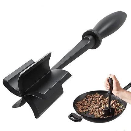 Upgrade Meat Chopper, Heat Resistant Meat Masher for Hamburger Meat, Ground Meat Chopper, Potato Masher Tool