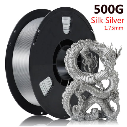 Silk PLA 3D Filament Wire 1.75mm Spool Wire 3D Printer Material 250g,500g,1kg 3D Print Refills, Filament wire Vacuum Packaging