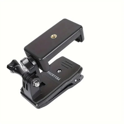 Anti-Slide Backpack Strap Clip Mount Adjustable Phone Holder for IPhone 15 Pro Max Samsung Outdoor Live Video Stand Clamp Mount