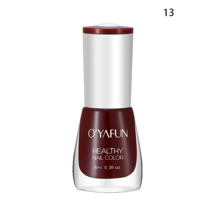 Glossy 8ml Nail Polish No-bake False Nail Nail Art Manicure Quick Dry Tearable Nail Art Oily Mood Nail Polish Woman