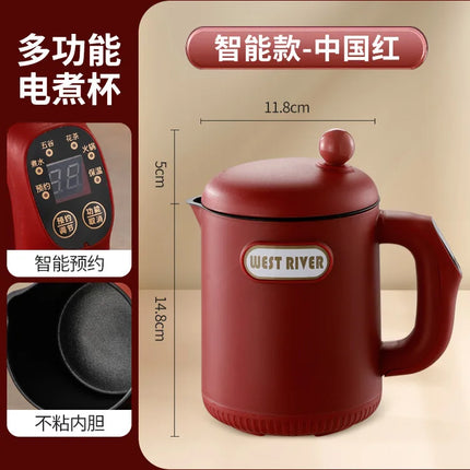 Portable Electric Heating Cup: Insulated Kettle with Touch Panel for Boiling Tea & Light Cooking, Multi-Function Travel Thermos