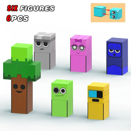 Sprunki Figures Magnetic Blocks Set Build Mine Magnet World Frozen Edition Sensory Toys Princess Castle Birthday Gifts for Kid