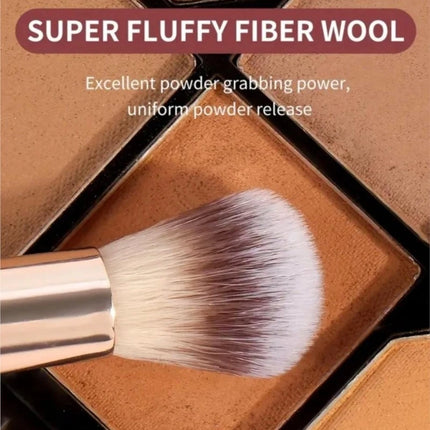 Double Ended Foundation Brush Set Flat Top Angled Contour Makeup Brushes For Liquid Powder Cream Blending