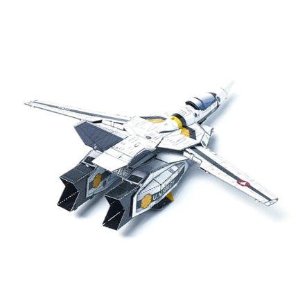 VF-1S Deformation Fighter 3d Metal Puzzle Glue-free DIY Manual Assembly Model Kits Jigsaw Puzzle Toys Creative Gifts Decoration