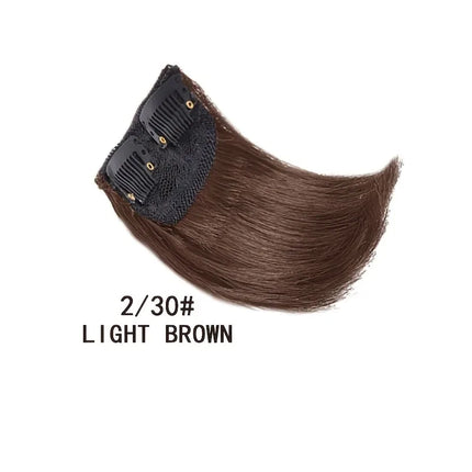 Synthetic 10cm Clip In Hair Extensions Short Straight Topper Invisible Seamless Side Cover Hairpiece Natural Volume Easy Wear