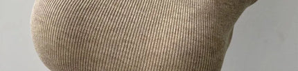 Korean Sle Knitted Vest Women's Base Layer Tank Top Svel f High Collar Spring Autumn Winter Inner And Outer Wear