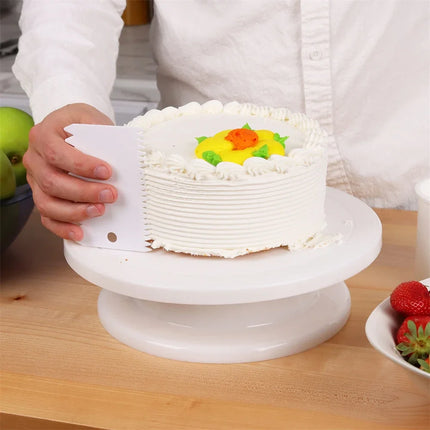 Cake Turntable Stand Cake Decoration Accessories DIY Mold Rotating Stable Anti-skid Round Cake Table Kitchen Baking Tools