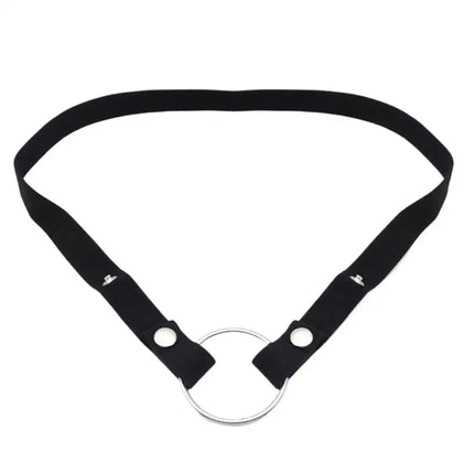 Male Penis Ring Chastity Cage Anti-off Device Elastic Band Auxiliary Belt Adjustable Underwear Rope Scrotum Ring Sissy Sex Toys