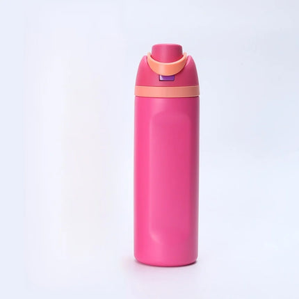 16/24OZ Thermos Cup One-touch Pop-open 304 Stainless Steel Double DrinkWater Bottle Hidden Handle Suitable for Outdoor,Daily Use