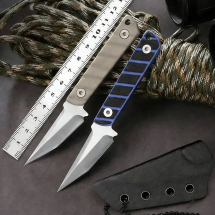 Stainless steel outdoor mini straight knife EDC high hardness  camping survival knife multi-purpose  knife