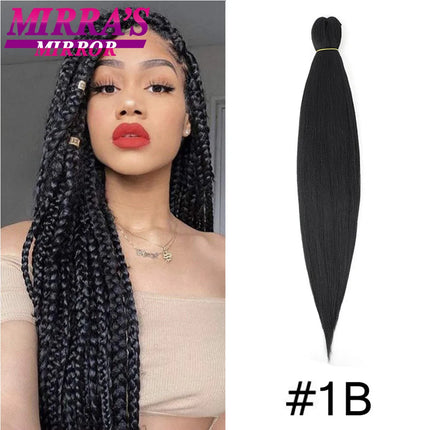 Synthetic Easy Braiding Hair Pre Stretched Ombre Crochet Braids Hair Extension Long Yaki Straight Jumbo Braid 16/30/36/42/48inch