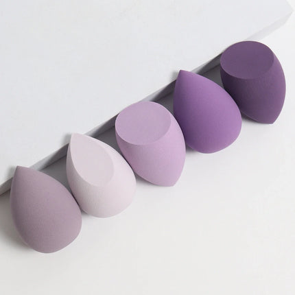 5-Pack Dual-Use Makeup Sponge Set - Velvet for Liquid/Cream/Powder | Vegan Eco-Friendly Travel Essentials