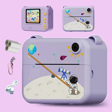 Digital Kids Instant Printing Camera Mini Thermal Photo Printer for Children Suitable for Photography Holiday Gift Camera Kids
