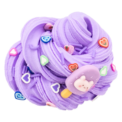 2.37oz Scented Butter Fluffy Popsicle Slimes Kit Stretchy Super Soft Sludge And Non-Sticky Charms Polymer DIY Party Favors Gifts
