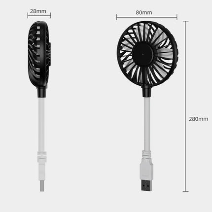 USB Fan 5V 1A Small Personal Fan Flexible Neck for Laptop or PC Multipurpose