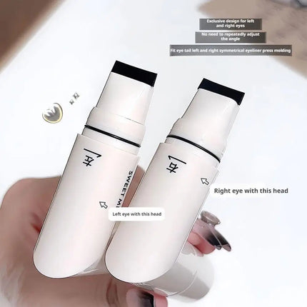 Waterproof Double-Wing Integrated Eyeliner Stamp - Sweat Proof & Long Lasting Easy to Use for Beginners Lazy Makeup Stencil