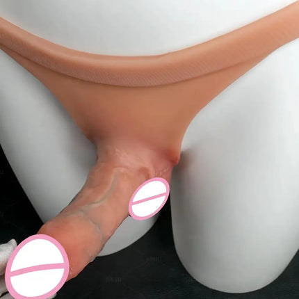 Silicone Strap on Dildo For Lesbian Gay Reusable Solid Penis Dick Skin Feeling Dildo Pants Strapon Penis Sex Toys for Women 18+