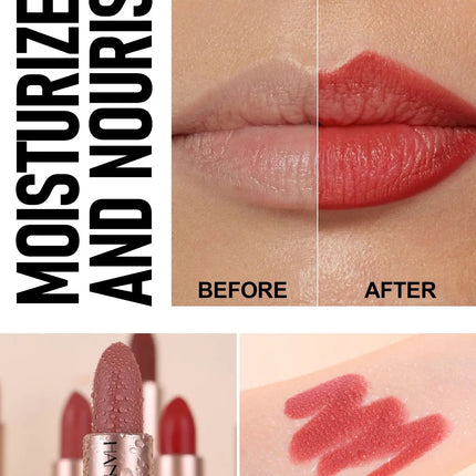 Matte Velvet Lipstick Ice Cream Long Lasting Waterproof Nourishing Moisturizing Highly Pigmented Satin Lip Gloss Non Stick Cup