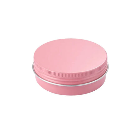 10/20/50/100 30g Gloss Pink Aluminum Jar 50g 100g Candy Storage Case 200g Aluminum Cans Travel Pot Hair Wax Box Makeup Cosmetic
