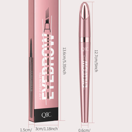 3D Dye Eyebrow Pencil Hairling Anti-smudge Waterproof Long Lasting Black Brown Large Brush Natural Wild Eyebrow Enhancers Cream